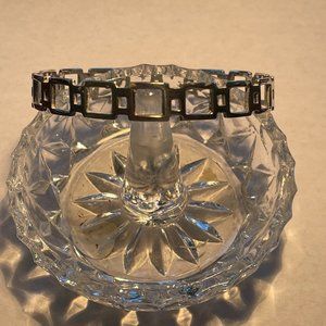 STERLING SILVER OPEN DESIGN BANGLE BRACELET